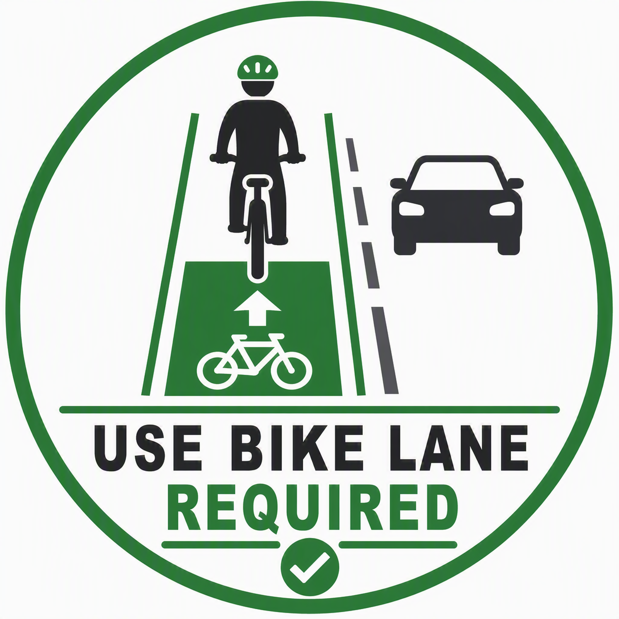 Requires Bike Lane Use